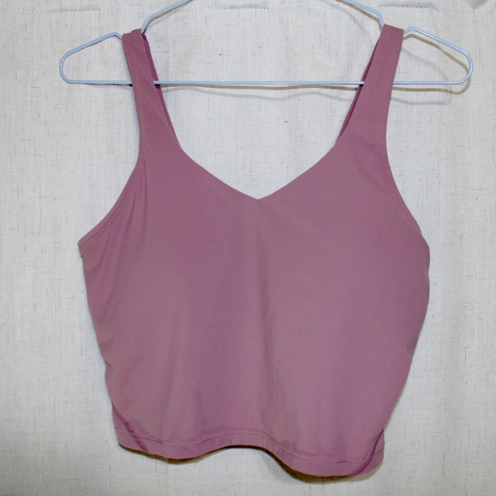 Pink Sleeveless Crop Top work out top